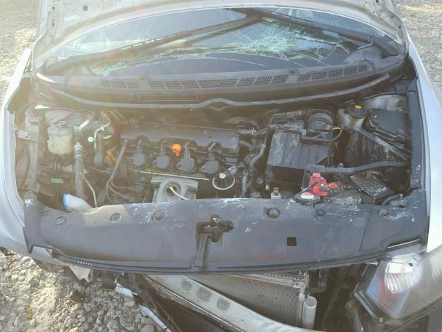 2HGFG11878H527588 - 2008 HONDA CIVIC EX ვერცხლისფერი ფოტო 7