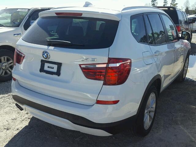 5UXWZ7C51H0U45762 - 2017 BMW X3 SDRIVE2 WHITE photo 4