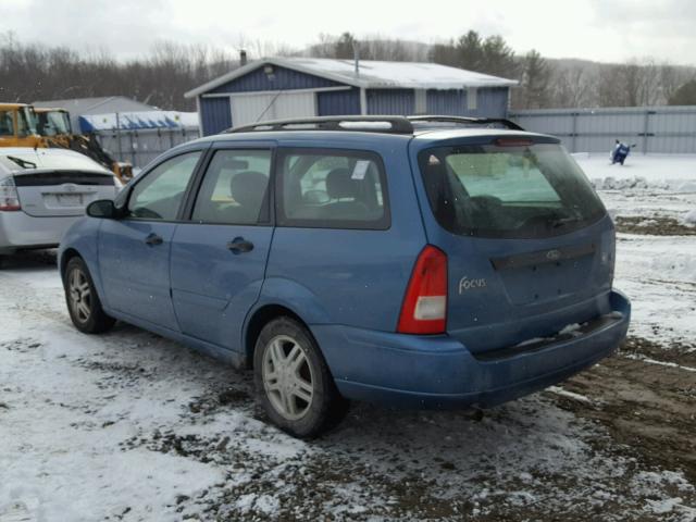 1FAFP363X1W224681 - 2001 FORD FOCUS SE BLUE photo 3