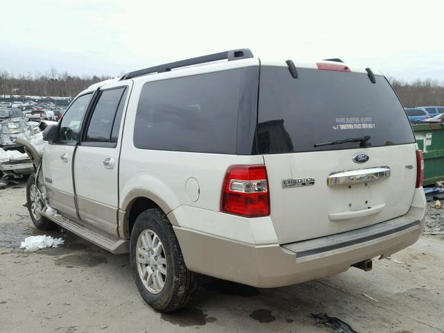 1FMFK18598LA71990 - 2008 FORD EXPEDITION WHITE photo 3