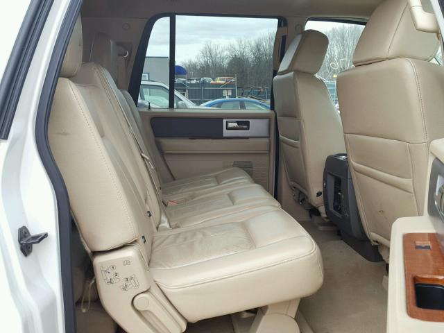 1FMFK18598LA71990 - 2008 FORD EXPEDITION WHITE photo 6