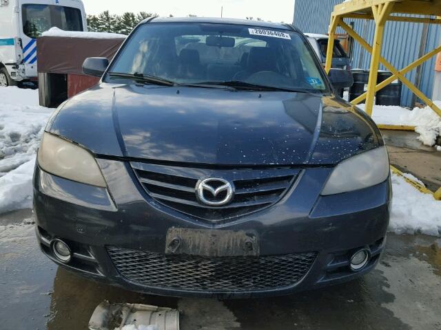 JM1BK323051308279 - 2005 MAZDA 3 S BLACK photo 9