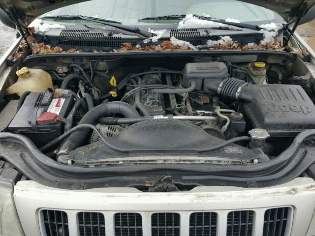 1J4GW48S64C141325 - 2004 JEEP GRAND CHER TAN photo 7