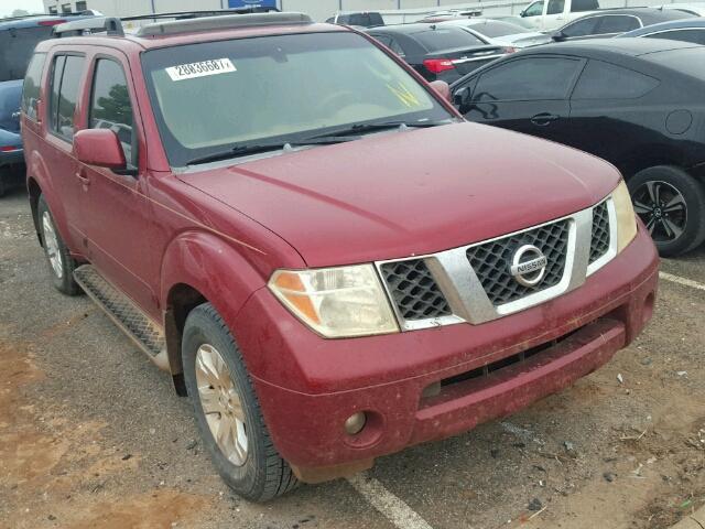 5N1AR18U75C762850 - 2005 NISSAN PATHFINDER RED photo 1