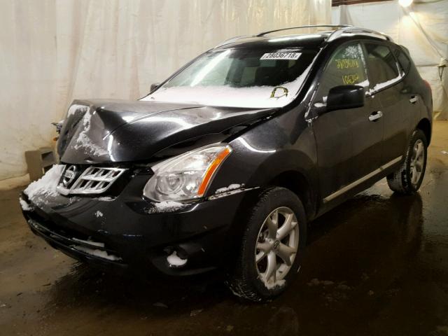 JN8AS5MV3BW283614 - 2011 NISSAN ROGUE S BLACK photo 2