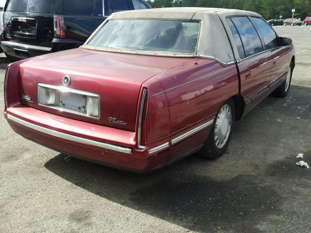 1G6KD54Y7XU751581 - 1999 CADILLAC DEVILLE MAROON photo 4