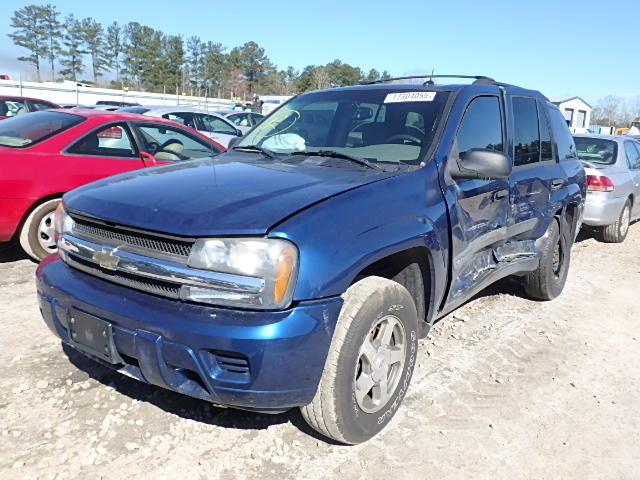 1GNDS13S152345989 - 2005 CHEVROLET TRAILBLAZE BLUE photo 2