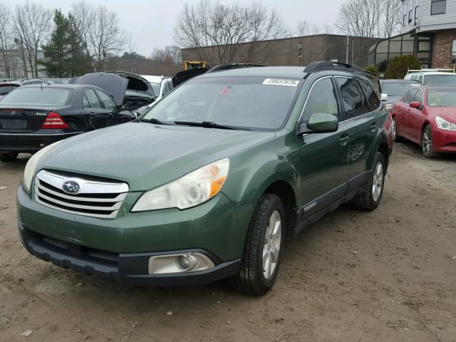 4S4BRBCC6A1332306 - 2010 SUBARU OUTBACK 2. GREEN photo 2