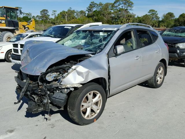 JN8AS58V28W106300 - 2008 NISSAN ROGUE S SILVER photo 2