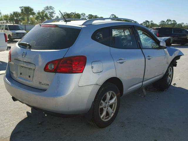 JN8AS58V28W106300 - 2008 NISSAN ROGUE S SILVER photo 4