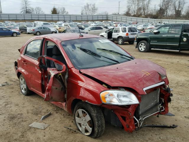 KL1TD5DE8AB131680 - 2010 CHEVROLET AVEO LS 勃艮第红 照片 1