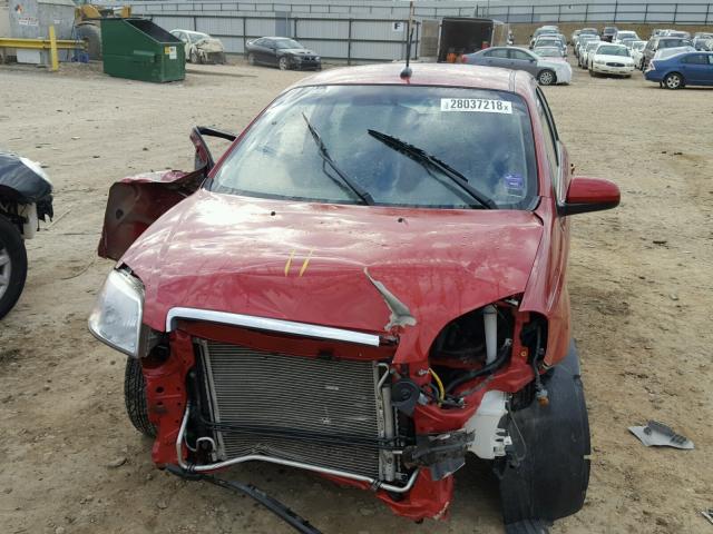 KL1TD5DE8AB131680 - 2010 CHEVROLET AVEO LS 勃艮第红 照片 7