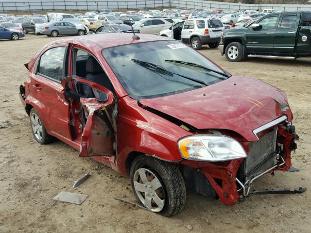 KL1TD5DE8AB131680 - 2010 CHEVROLET AVEO LS BURGUNDY photo 9