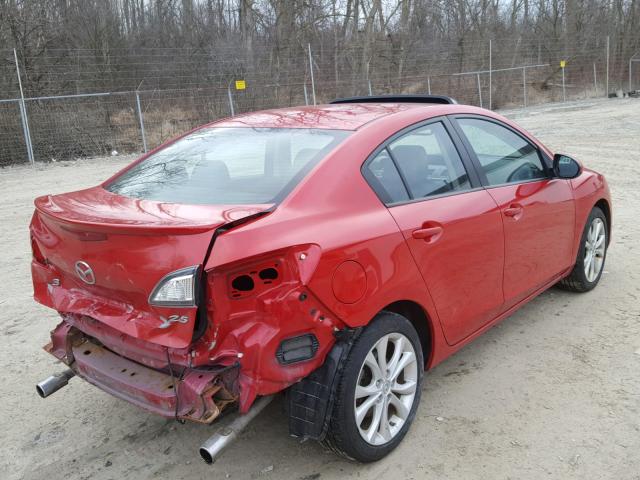 JM1BL1S59A1325644 - 2010 MAZDA 3 S RED photo 4