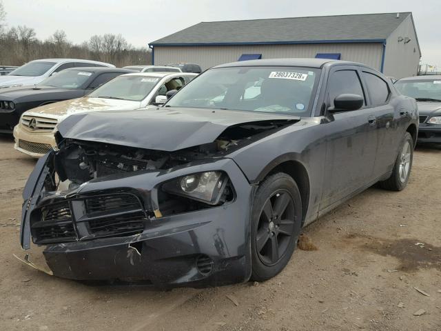 2B3KA43R77H850304 - 2007 DODGE CHARGER SE BLACK photo 2