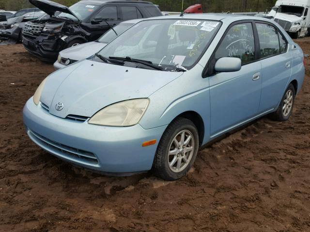 JT2BK12U810014215 - 2001 TOYOTA PRIUS BLUE photo 2