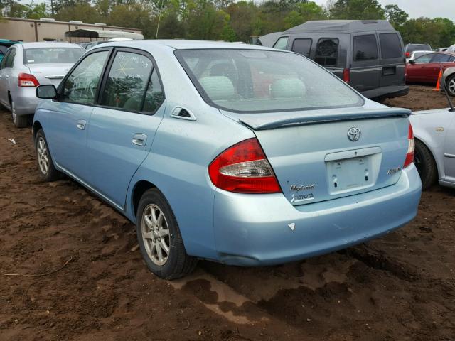 JT2BK12U810014215 - 2001 TOYOTA PRIUS BLUE photo 3