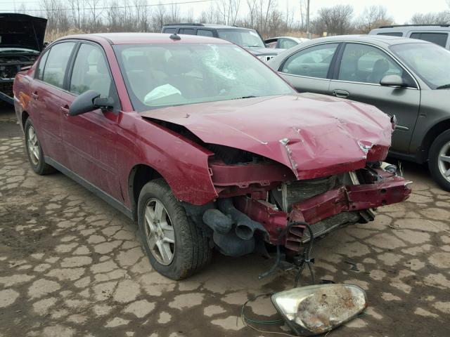 1G1ZT54825F290539 - 2005 CHEVROLET MALIBU LS წითელი ფოტო 1