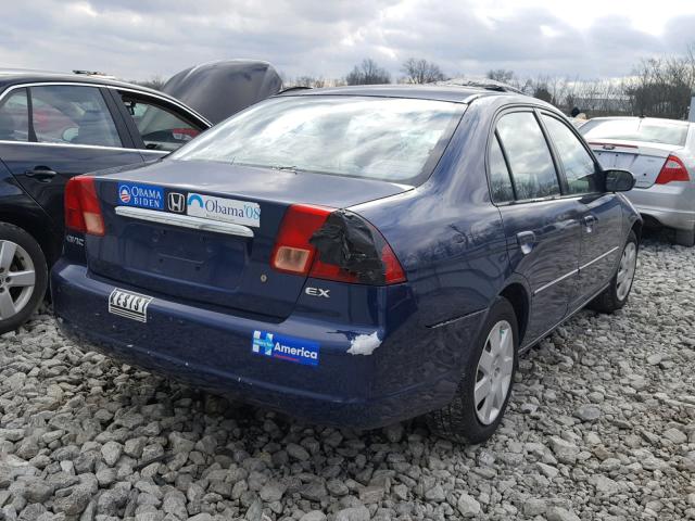1HGES26892L022610 - 2002 HONDA CIVIC EX ლურჯი ფოტო 4