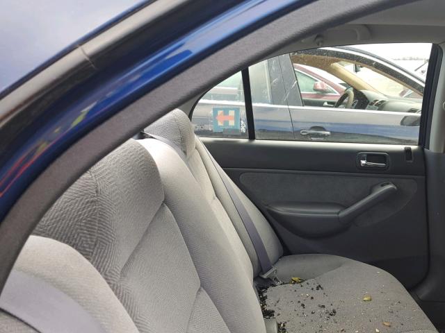 1HGES26892L022610 - 2002 HONDA CIVIC EX ლურჯი ფოტო 6