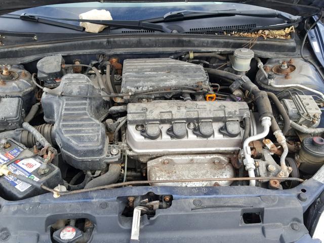 1HGES26892L022610 - 2002 HONDA CIVIC EX BLUE photo 7