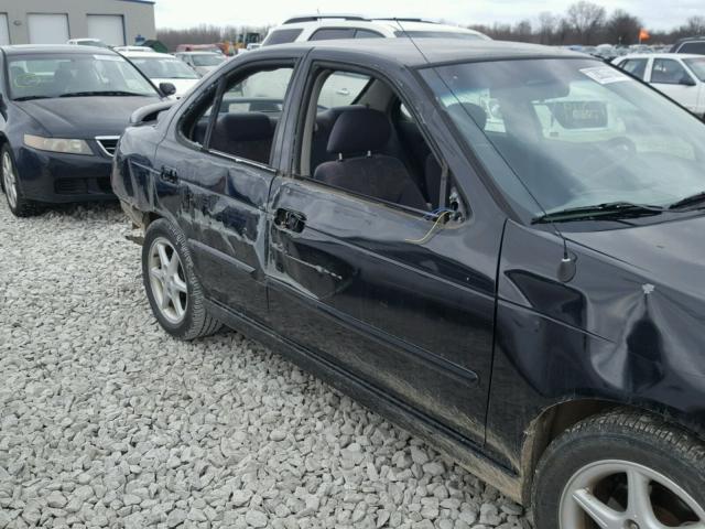 3N1BB51D81L113610 - 2001 NISSAN SENTRA SE BLACK photo 9