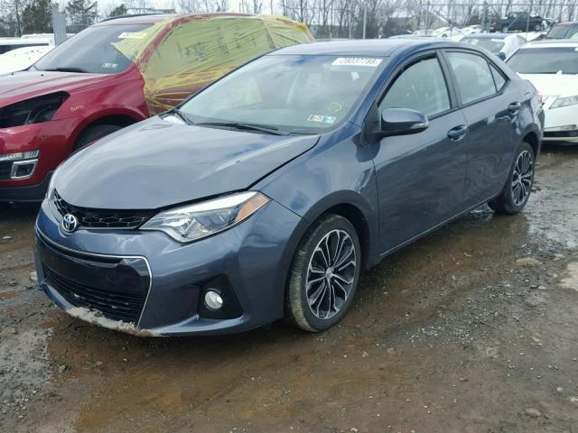 2T1BURHE5FC300441 - 2015 TOYOTA COROLLA L GRAY photo 2