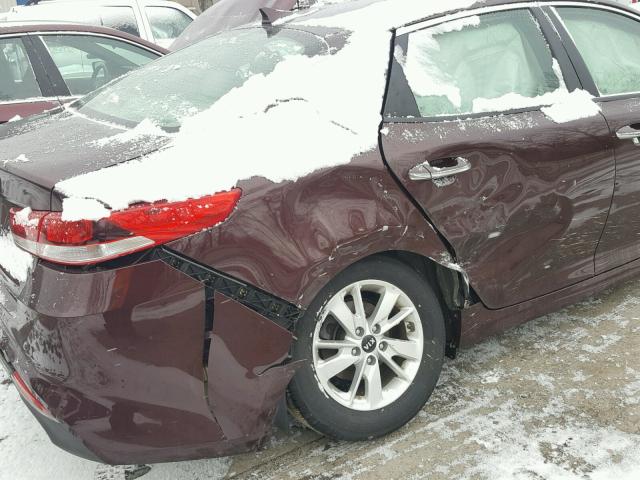 5XXGT4L31GG076158 - 2016 KIA OPTIMA LX MAROON photo 9