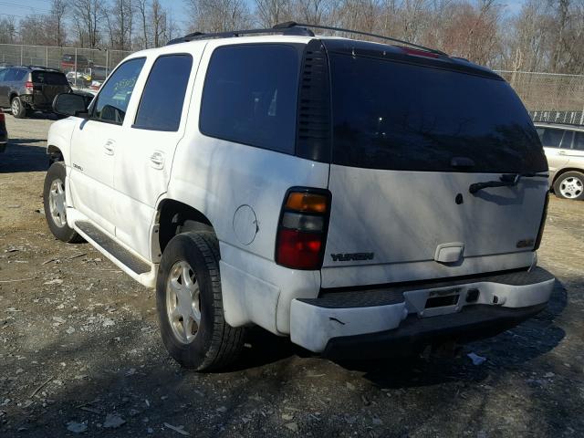 1GKEK63U95J265555 - 2005 GMC YUKON DENA WHITE photo 3