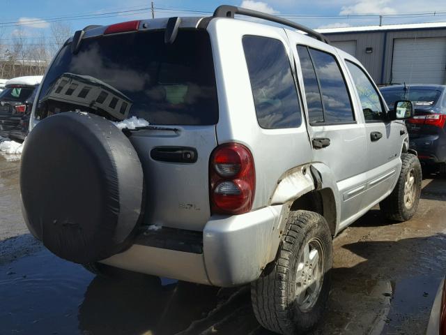 1J4GL58K52W294451 - 2002 JEEP LIBERTY LI SILVER photo 4