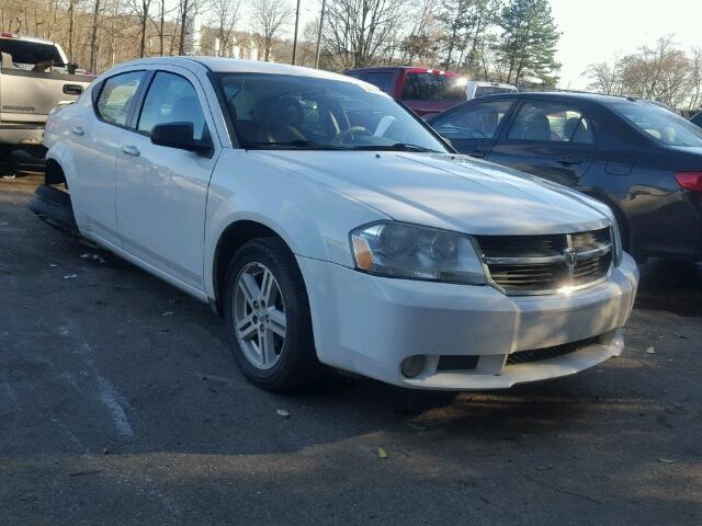 1B3LC56K98N220800 - 2008 DODGE AVENGER SX WHITE photo 1