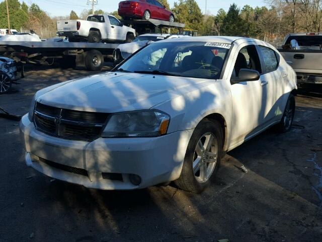 1B3LC56K98N220800 - 2008 DODGE AVENGER SX WHITE photo 2