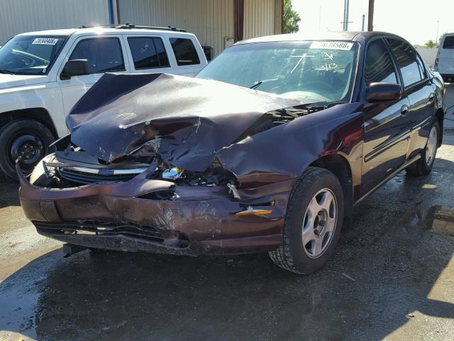 1G1NE52J7Y6245759 - 2000 CHEVROLET MALIBU LS მუქწითელი ფოტო 2