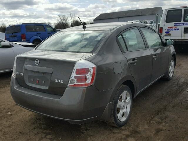 3N1AB61E57L617664 - 2007 NISSAN SENTRA 2.0 BROWN photo 4