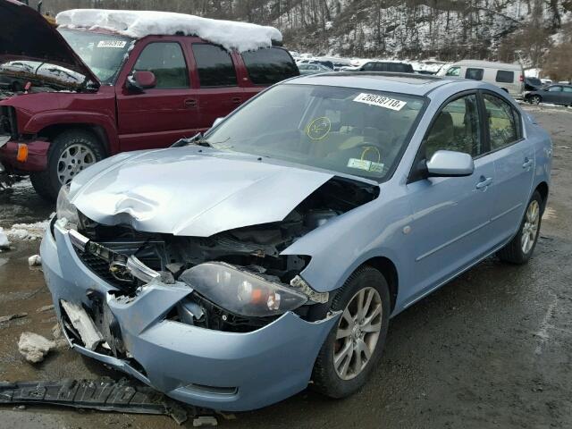 JM1BK32GX81788130 - 2008 MAZDA 3 I BLUE photo 2