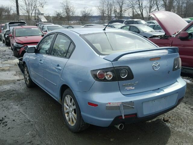 JM1BK32GX81788130 - 2008 MAZDA 3 I BLUE photo 3