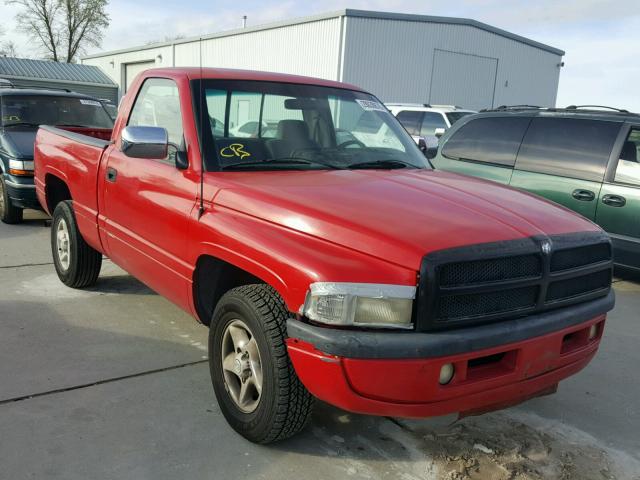 1B7HC16Z9TS640710 - 1996 DODGE RAM 1500 RED photo 1