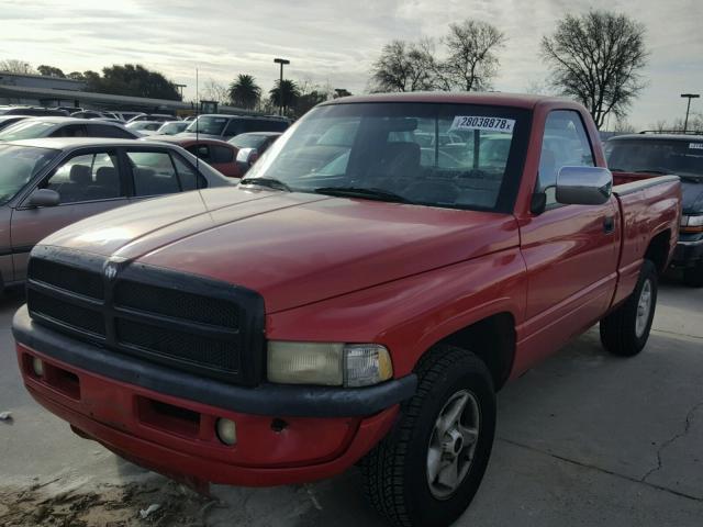 1B7HC16Z9TS640710 - 1996 DODGE RAM 1500 RED photo 2