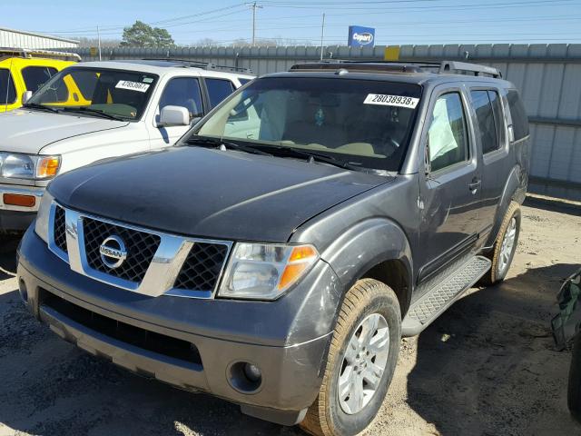 5N1AR18U67C600243 - 2007 NISSAN PATHFINDER GREEN photo 2