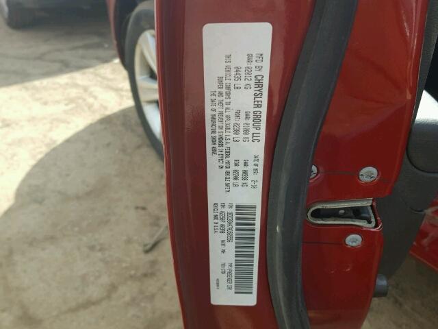 1B3CB3HA7AD565556 - 2010 DODGE CALIBER MA RED photo 10