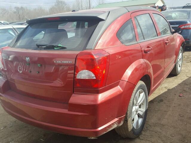 1B3CB3HA7AD565556 - 2010 DODGE CALIBER MA RED photo 4