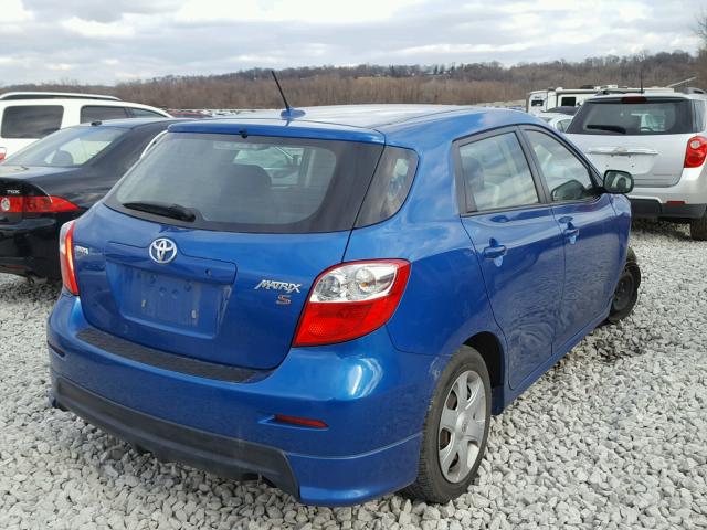 2T1KE40E29C004860 - 2009 TOYOTA COROLLA MA BLUE photo 4