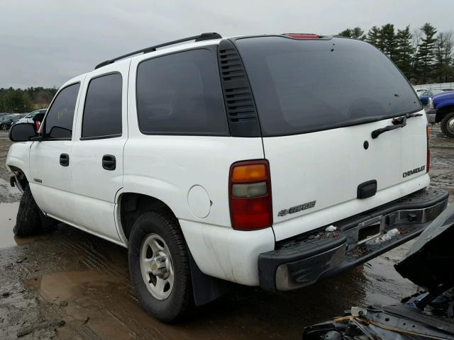 1GNEK13Z63J267150 - 2003 CHEVROLET TAHOE K150 WHITE photo 3