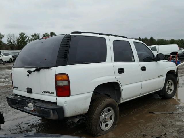 1GNEK13Z63J267150 - 2003 CHEVROLET TAHOE K150 WHITE photo 4