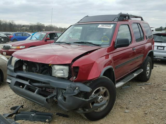 5N1ED28T51C533624 - 2001 NISSAN XTERRA XE RED photo 2