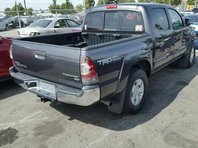 3TMJU4GN4CM133850 - 2012 TOYOTA TACOMA GRAY photo 4