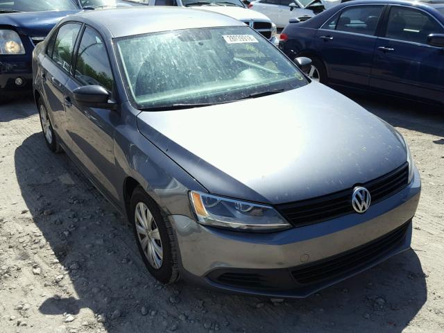 3VW2K7AJ2EM445263 - 2014 VOLKSWAGEN JETTA BASE ნაცრისფერი ფოტო 1