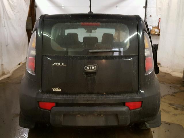 KNDJT2A18A7191108 - 2010 KIA SOUL BLACK photo 9