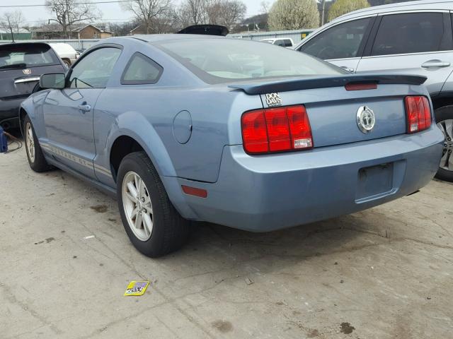 1ZVFT80N175267069 - 2007 FORD MUSTANG BLUE photo 3