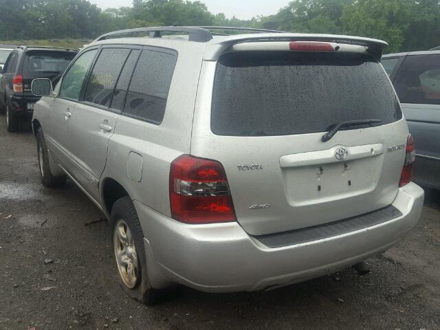 JTEHD21A470048830 - 2007 TOYOTA HIGHLANDER SILVER photo 3